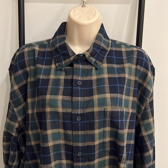 Pendleton Somerset Shirt Button Up Check Cotton Wool Long Sleeve Men Size L - Picture 2 of 9